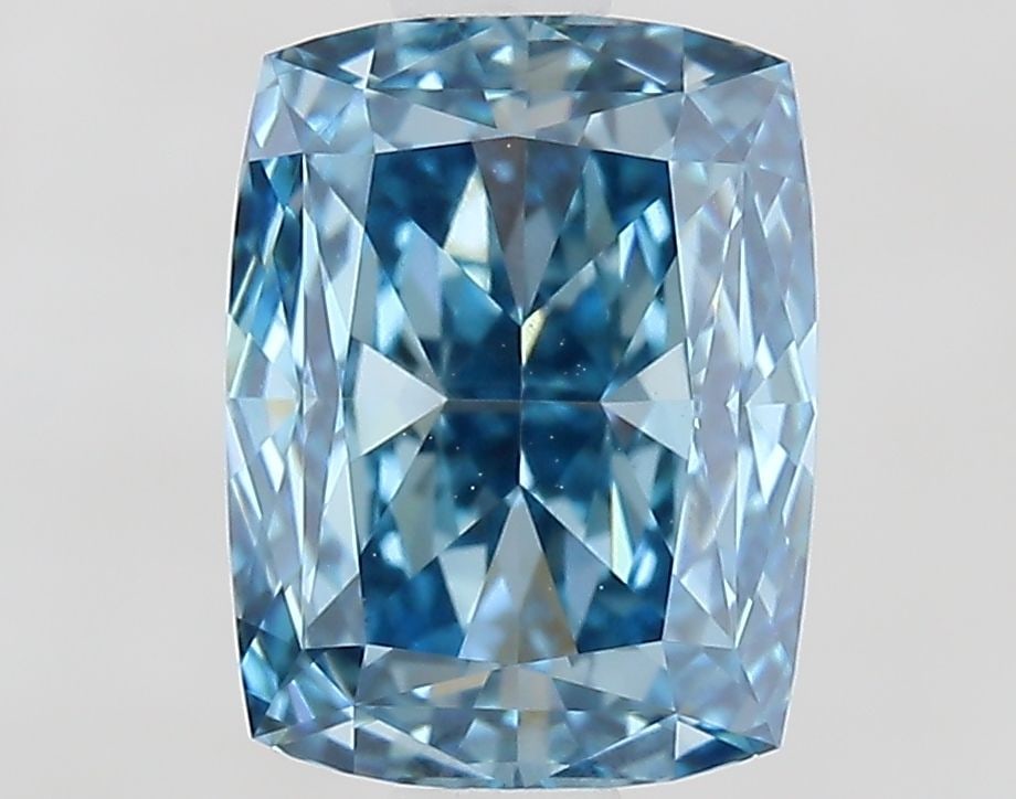 Loose Diamond - CUSHION MODIFIED 1.53ct Fancy Vivid Blue VVS2: Loose Diamond - CUSHION MODIFIED 1.53ct Fancy Vivid Blue VVS2 Source: This is a real non-mined Diamond that has been grown in a lab Shape: CUSHION MODIFIED Carats: 1.53 Color: Fancy Vivid Blue Certifi