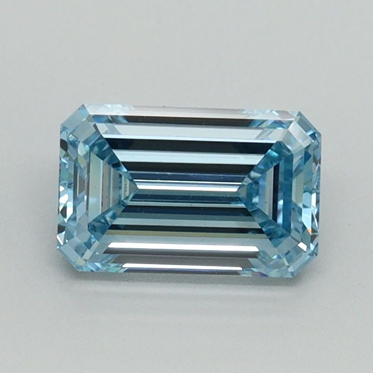 Loose Diamond - EMERALD 1.06ct Fancy Intense Blue VS1: Loose Diamond - EMERALD 1.06ct Fancy Intense Blue VS1 Source: This is a real non-mined Diamond that has been grown in a lab Shape: EMERALD Carats: 1.06 Color: Fancy Intense Blue Certification: IGI Vid