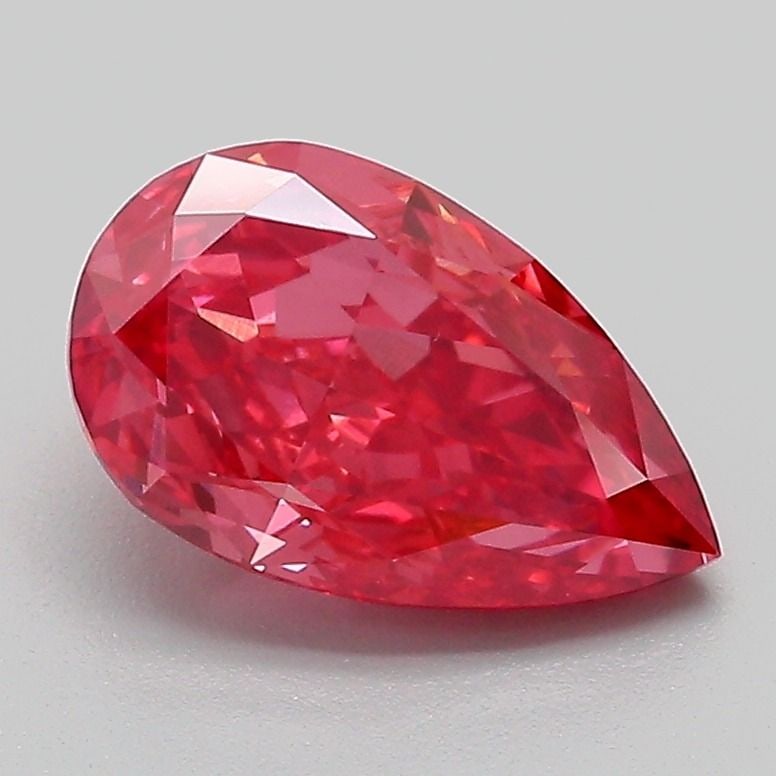 Loose Diamond - PEAR 1.8ct Fancy Vivid Red VS2: Loose Diamond - PEAR 1.8ct Fancy Vivid Red VS2 Source: This is a real non-mined Diamond that has been grown in a lab Shape: PEAR Carats: 1.8 Color: Fancy Vivid Red Certification: IGI Video: