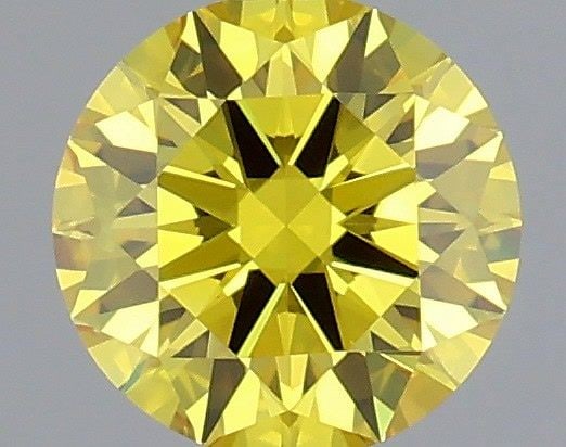 Ideal Loose Diamond - ROUND 0.65ct Fancy Vivid Yellow VVS2: Ideal Loose Diamond - ROUND 0.65ct Fancy Vivid Yellow VVS2 Source: This is a real non-mined Diamond that has been grown in a lab Shape: ROUND Carats: 0.65 Color: Fancy Vivid Yellow Certification: IGI 