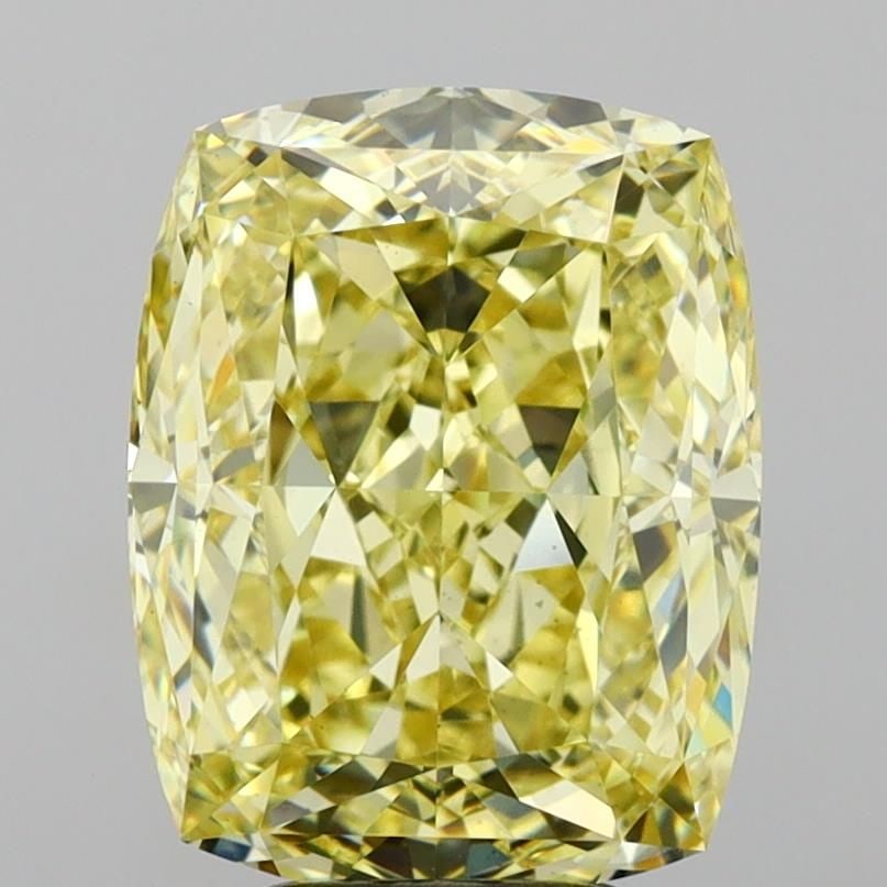 Loose Diamond - CUSHION MODIFIED 6.06ct Fancy Intense Yellow VS1: Loose Diamond - CUSHION MODIFIED 6.06ct Fancy Intense Yellow VS1 Source: This is a real non-mined Diamond that has been grown in a lab Shape: CUSHION MODIFIED Carats: 6.06 Color: Fancy Intense Yellow 