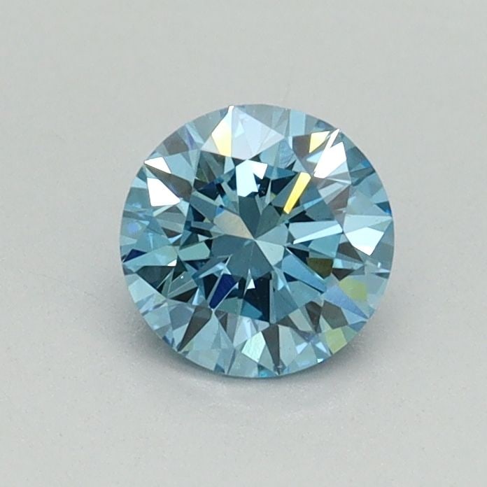 Ideal Loose Diamond - ROUND 0.55ct Fancy Vivid Blue VS2: Ideal Loose Diamond - ROUND 0.55ct Fancy Vivid Blue VS2 Source: This is a real non-mined Diamond that has been grown in a lab Shape: ROUND Carats: 0.55 Color: Fancy Vivid Blue Certification: IGI Video