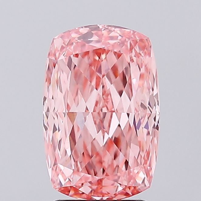 Loose Diamond - CUSHION MODIFIED 2.85ct Fancy Vivid Pink VVS2: Loose Diamond - CUSHION MODIFIED 2.85ct Fancy Vivid Pink VVS2 Source: This is a real non-mined Diamond that has been grown in a lab Shape: CUSHION MODIFIED Carats: 2.85 Color: Fancy Vivid Pink Certifi