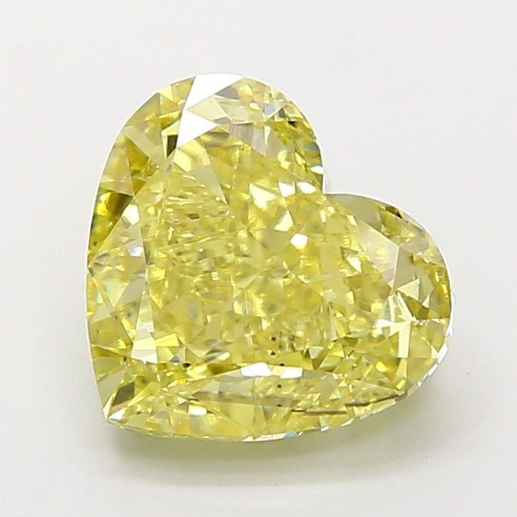 Loose Diamond - HEART 4.76ct Fancy Intense Yellow SI1: Loose Diamond - HEART 4.76ct Fancy Intense Yellow SI1 Source: This is a real non-mined Diamond that has been grown in a lab Shape: HEART Carats: 4.76 Color: Fancy Intense Yellow Certification: IGI Vid