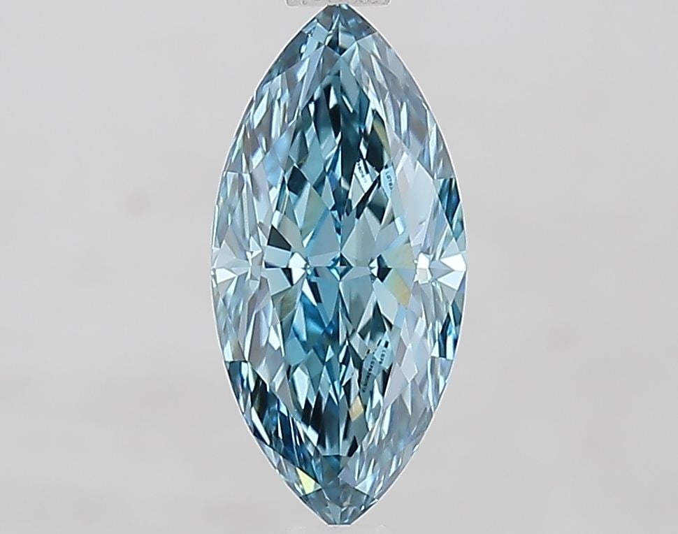 Loose Diamond - MARQUISE 1.52ct Fancy Vivid Blue VVS2: Loose Diamond - MARQUISE 1.52ct Fancy Vivid Blue VVS2 Source: This is a real non-mined Diamond that has been grown in a lab Shape: MARQUISE Carats: 1.52 Color: Fancy Vivid Blue Certification: IGI Vide
