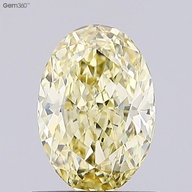 Loose Diamond - OVAL 1.06ct Fancy Intense Yellow VS1: Loose Diamond - OVAL 1.06ct Fancy Intense Yellow VS1 Source: This is a real non-mined Diamond that has been grown in a lab Shape: OVAL Carats: 1.06 Color: Fancy Intense Yellow Certification: IGI Video
