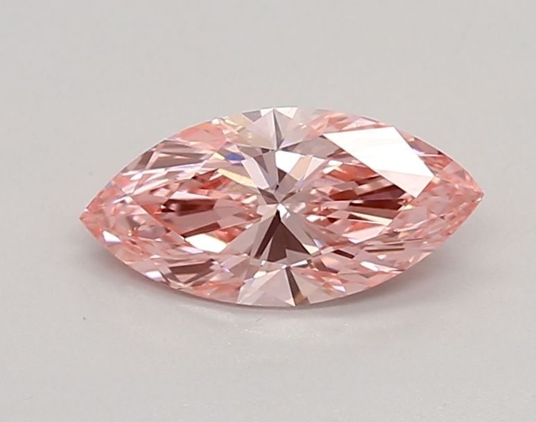 Loose Diamond - MARQUISE 0.7ct Fancy Vivid Pink VVS2: Loose Diamond - MARQUISE 0.7ct Fancy Vivid Pink VVS2 Source: This is a real non-mined Diamond that has been grown in a lab Shape: MARQUISE Carats: 0.7 Color: Fancy Vivid Pink Certification: IGI Video: