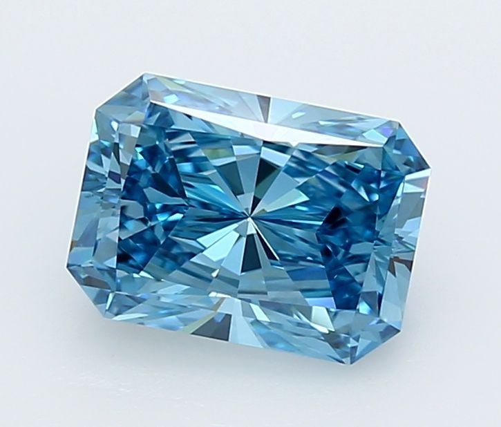 Loose Diamond - RADIANT 2.49ct Fancy Vivid Blue VS1: Loose Diamond - RADIANT 2.49ct Fancy Vivid Blue VS1 Source: This is a real non-mined Diamond that has been grown in a lab Shape: RADIANT Carats: 2.49 Color: Fancy Vivid Blue Certification: IGI Video: