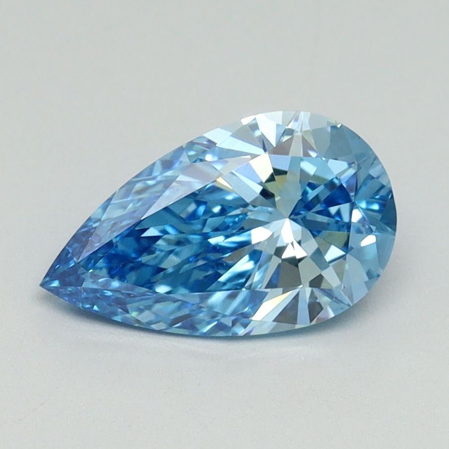 Loose Diamond - PEAR 1.21ct Fancy Vivid Blue VS1: Loose Diamond - PEAR 1.21ct Fancy Vivid Blue VS1 Source: This is a real non-mined Diamond that has been grown in a lab Shape: PEAR Carats: 1.21 Color: Fancy Vivid Blue Certification: IGI Video: