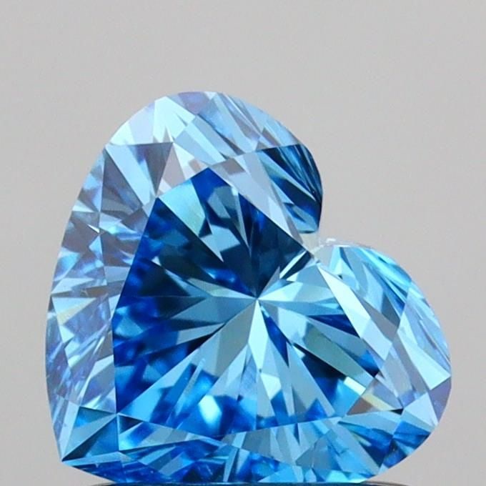Loose Diamond - HEART 1.02ct Fancy Vivid Blue VS1: Loose Diamond - HEART 1.02ct Fancy Vivid Blue VS1 Source: This is a real non-mined Diamond that has been grown in a lab Shape: HEART Carats: 1.02 Color: Fancy Vivid Blue Certification: IGI Video: