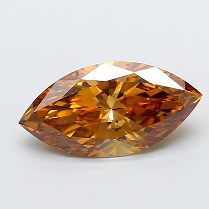 Loose Diamond - MARQUISE 1.37ct Fancy Brown VS1: Loose Diamond - MARQUISE 1.37ct Fancy Brown VS1 Source: This is a real non-mined Diamond that has been grown in a lab Shape: MARQUISE Carats: 1.37 Color: Fancy Brown Certification: IGI Video: