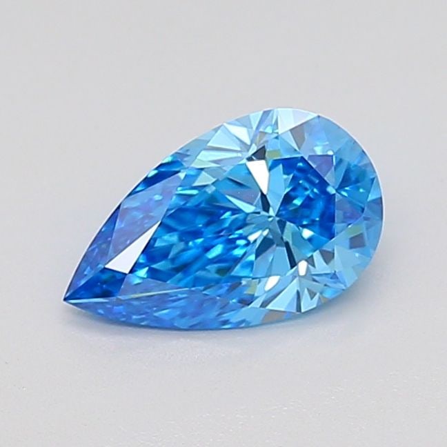 Loose Diamond - PEAR 0.72ct Fancy Vivid Blue VS1: Loose Diamond - PEAR 0.72ct Fancy Vivid Blue VS1 Source: This is a real non-mined Diamond that has been grown in a lab Shape: PEAR Carats: 0.72 Color: Fancy Vivid Blue Certification: IGI Video: