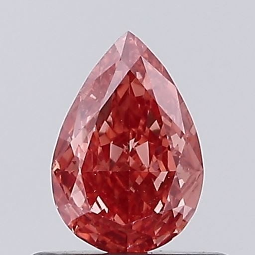 Loose Diamond - PEAR 0.42ct Fancy Intense Red VS1: Loose Diamond - PEAR 0.42ct Fancy Intense Red VS1 Source: This is a real non-mined Diamond that has been grown in a lab Shape: PEAR Carats: 0.42 Color: Fancy Intense Red Certification: NONE Video: