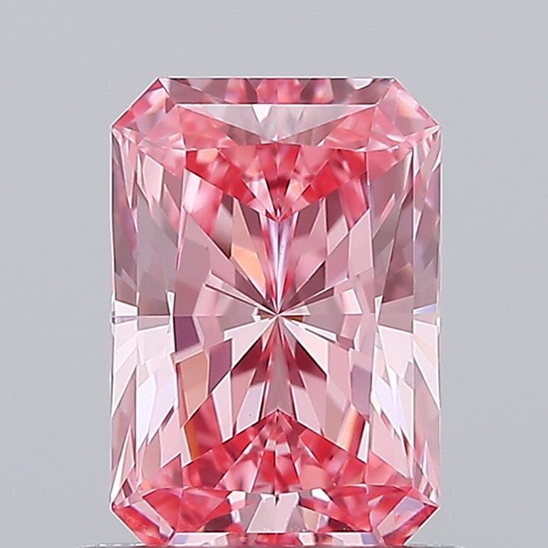 Loose Diamond - RADIANT 1.04ct Fancy Vivid Pink VVS2: Loose Diamond - RADIANT 1.04ct Fancy Vivid Pink VVS2 Source: This is a real non-mined Diamond that has been grown in a lab Shape: RADIANT Carats: 1.04 Color: Fancy Vivid Pink Certification: IGI Video:
