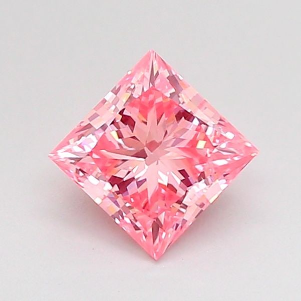 Loose Diamond - PRINCESS 0.78ct Fancy Vivid Pink VVS2: Loose Diamond - PRINCESS 0.78ct Fancy Vivid Pink VVS2 Source: This is a real non-mined Diamond that has been grown in a lab Shape: PRINCESS Carats: 0.78 Color: Fancy Vivid Pink Certification: IGI Vide