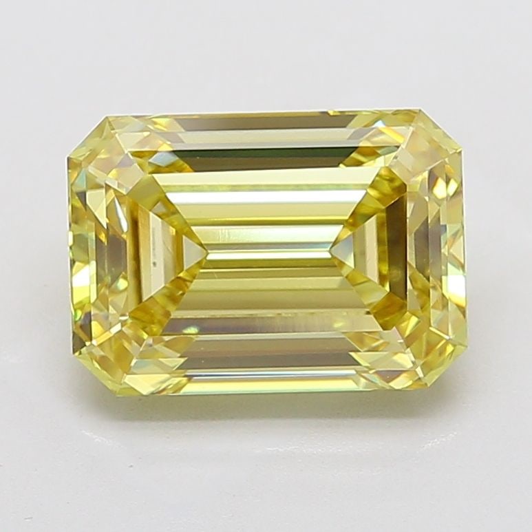 Loose Diamond - EMERALD 6.52ct Fancy Intense Yellow VS1: Loose Diamond - EMERALD 6.52ct Fancy Intense Yellow VS1 Source: This is a real non-mined Diamond that has been grown in a lab Shape: EMERALD Carats: 6.52 Color: Fancy Intense Yellow Certification: IGI