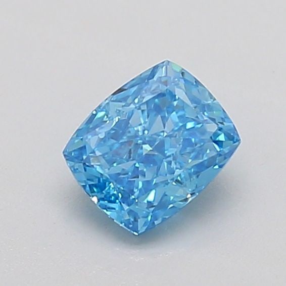 Loose Diamond - CUSHION BRILLIANT 0.57ct Fancy Vivid Blue VS1: Loose Diamond - CUSHION BRILLIANT 0.57ct Fancy Vivid Blue VS1 Source: This is a real non-mined Diamond that has been grown in a lab Shape: CUSHION BRILLIANT Carats: 0.57 Color: Fancy Vivid Blue Certif