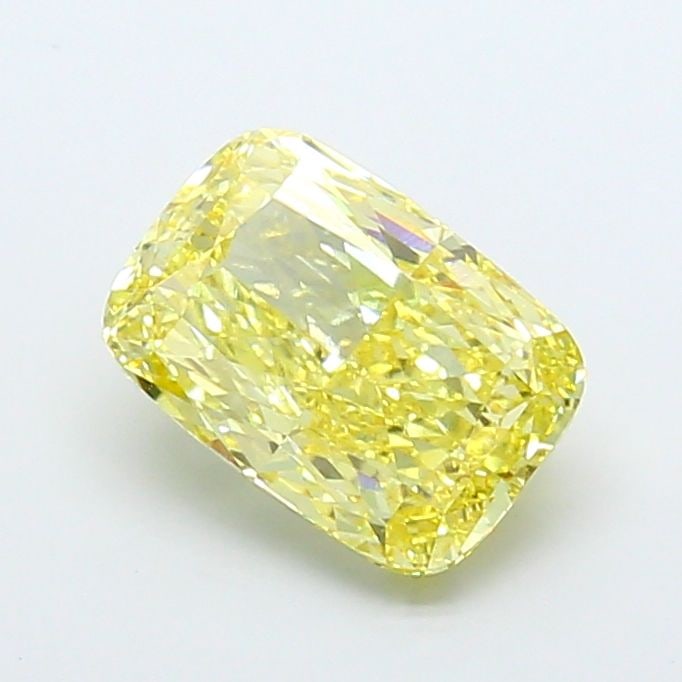 Loose Diamond - CUSHION MODIFIED 5.03ct Fancy Intense Yellow VS1: Loose Diamond - CUSHION MODIFIED 5.03ct Fancy Intense Yellow VS1 Source: This is a real non-mined Diamond that has been grown in a lab Shape: CUSHION MODIFIED Carats: 5.03 Color: Fancy Intense Yellow 