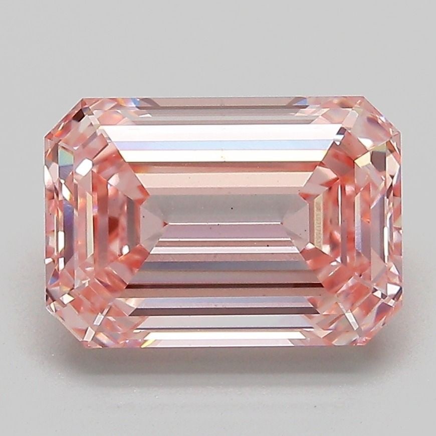 Loose Diamond - EMERALD 3.05ct Fancy Intense Pink VS1: Loose Diamond - EMERALD 3.05ct Fancy Intense Pink VS1 Source: This is a real non-mined Diamond that has been grown in a lab Shape: EMERALD Carats: 3.05 Color: Fancy Intense Pink Certification: IGI Vid