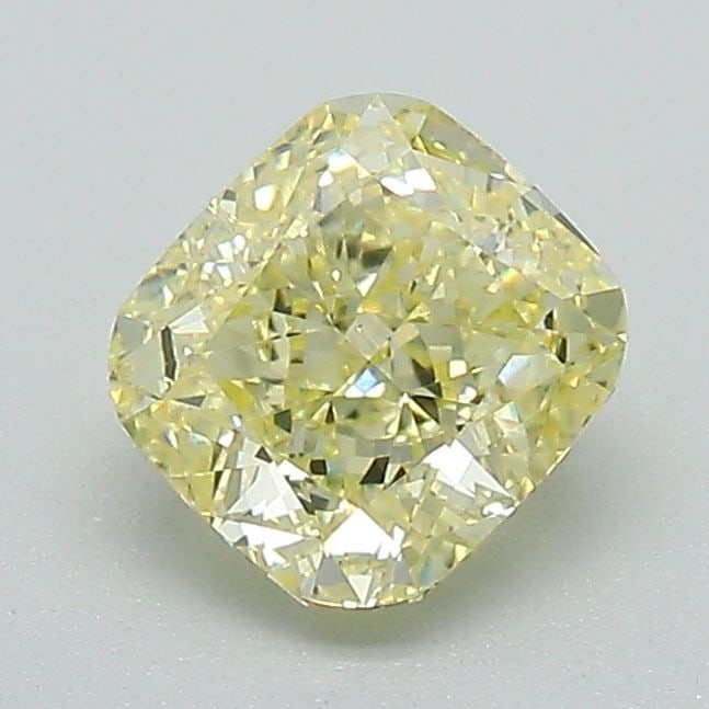 Loose Diamond - CUSHION BRILLIANT 1.09ct Fancy Yellow VS2: Loose Diamond - CUSHION BRILLIANT 1.09ct Fancy Yellow VS2 Source: This is a real non-mined Diamond that has been grown in a lab Shape: CUSHION BRILLIANT Carats: 1.09 Color: Fancy Yellow Certification: