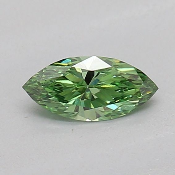 Loose Diamond - MARQUISE 0.16ct Fancy Vivid Green VS2: Loose Diamond - MARQUISE 0.16ct Fancy Vivid Green VS2 Source: This is a real non-mined Diamond that has been grown in a lab Shape: MARQUISE Carats: 0.16 Color: Fancy Vivid Green Certification: IGI Vid