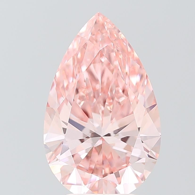 Loose Diamond - PEAR 4.02ct Fancy Vivid Pink VS1: Loose Diamond - PEAR 4.02ct Fancy Vivid Pink VS1 Source: This is a real non-mined Diamond that has been grown in a lab Shape: PEAR Carats: 4.02 Color: Fancy Vivid Pink Certification: IGI The Diamond D