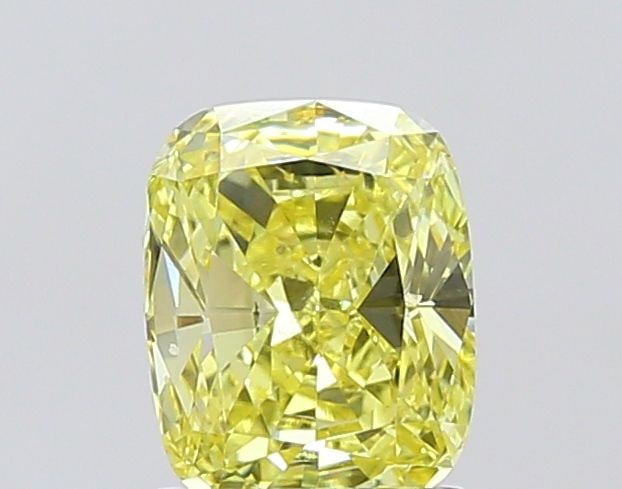 Loose Diamond - CUSHION MODIFIED 1.5ct Fancy Intense Yellow VS1: Loose Diamond - CUSHION MODIFIED 1.5ct Fancy Intense Yellow VS1 Source: This is a real non-mined Diamond that has been grown in a lab Shape: CUSHION MODIFIED Carats: 1.5 Color: Fancy Intense Yellow Ce
