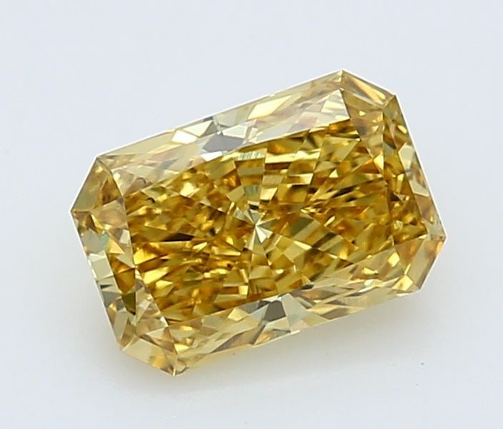 Loose Diamond - RADIANT 1.58ct Fancy Vivid Yellow VS2: Loose Diamond - RADIANT 1.58ct Fancy Vivid Yellow VS2 Source: This is a real non-mined Diamond that has been grown in a lab Shape: RADIANT Carats: 1.58 Color: Fancy Vivid Yellow Certification: IGI Vid