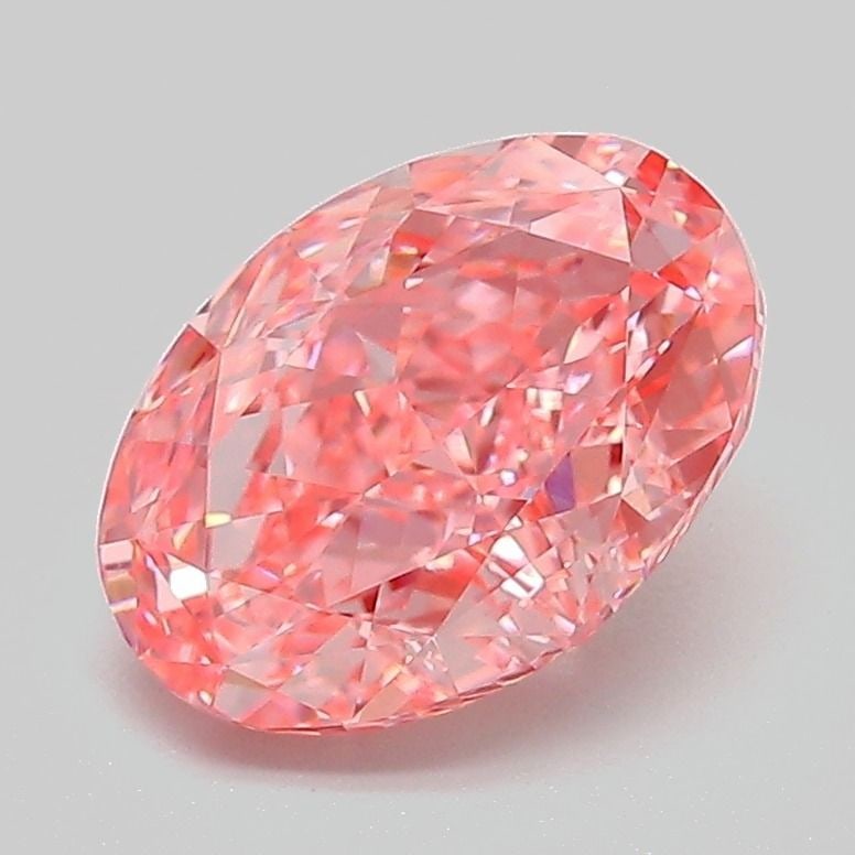 Loose Diamond - OVAL 2.09ct Fancy Vivid Pink VVS2: Loose Diamond - OVAL 2.09ct Fancy Vivid Pink VVS2 Source: This is a real non-mined Diamond that has been grown in a lab Shape: OVAL Carats: 2.09 Color: Fancy Vivid Pink Certification: IGI Video: