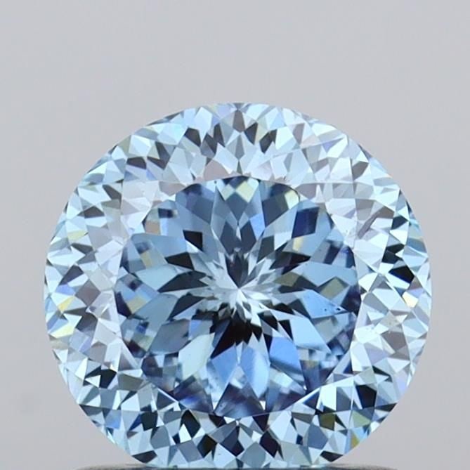 Loose Diamond - ROUND 1.01ct Fancy Vivid Blue VS2: Loose Diamond - ROUND 1.01ct Fancy Vivid Blue VS2 Source: This is a real non-mined Diamond that has been grown in a lab Shape: ROUND Carats: 1.01 Color: Fancy Vivid Blue Certification: IGI Video:
