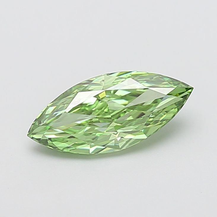 Loose Diamond - MARQUISE 1.52ct Fancy Vivid Green VS1: Loose Diamond - MARQUISE 1.52ct Fancy Vivid Green VS1 Source: This is a real non-mined Diamond that has been grown in a lab Shape: MARQUISE Carats: 1.52 Color: Fancy Vivid Green Certification: IGI Vid