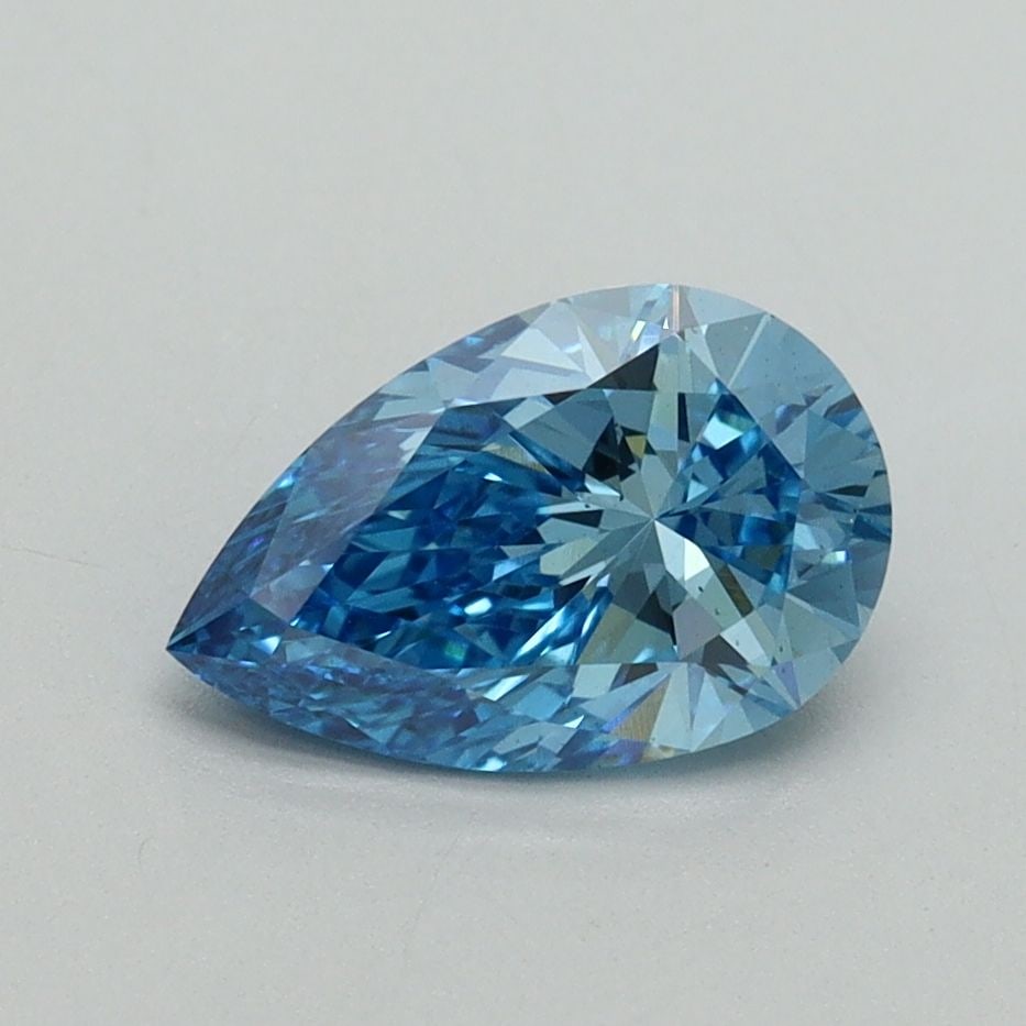 Loose Diamond - PEAR 1.1ct Fancy Vivid Blue VS2: Loose Diamond - PEAR 1.1ct Fancy Vivid Blue VS2 Source: This is a real non-mined Diamond that has been grown in a lab Shape: PEAR Carats: 1.1 Color: Fancy Vivid Blue Certification: IGI Video: