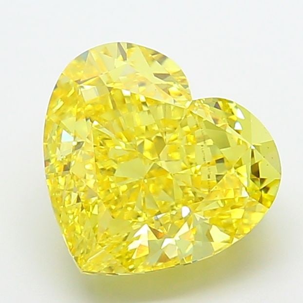 Loose Diamond - HEART 6.16ct Fancy Vivid Yellow VS1: Loose Diamond - HEART 6.16ct Fancy Vivid Yellow VS1 Source: This is a real non-mined Diamond that has been grown in a lab Shape: HEART Carats: 6.16 Color: Fancy Vivid Yellow Certification: IGI Video: