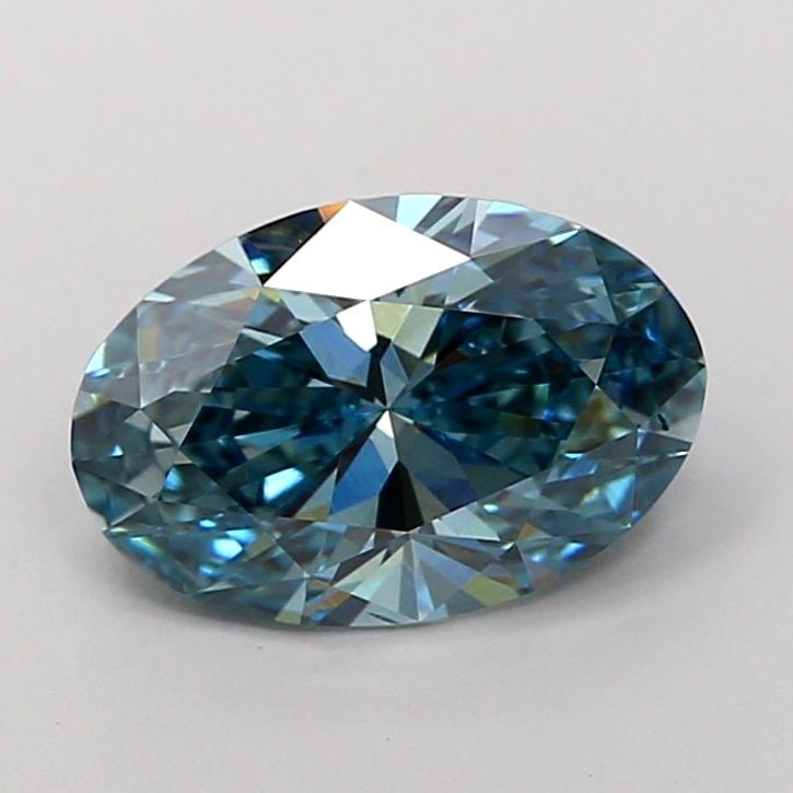 Loose Diamond - OVAL 1.82ct Fancy Vivid Greenish Blue VS1: Loose Diamond - OVAL 1.82ct Fancy Vivid Greenish Blue VS1 Source: This is a real non-mined Diamond that has been grown in a lab Shape: OVAL Carats: 1.82 Color: Fancy Vivid Greenish Blue Certification: