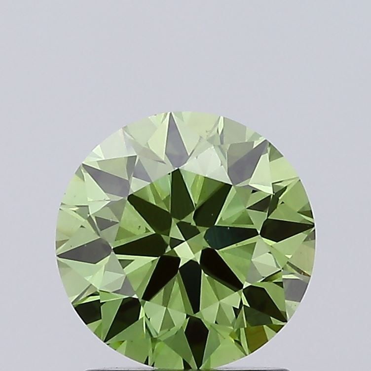 Ideal Loose Diamond - ROUND 1.26ct Fancy Vivid Green VS2: Ideal Loose Diamond - ROUND 1.26ct Fancy Vivid Green VS2 Source: This is a real non-mined Diamond that has been grown in a lab Shape: ROUND Carats: 1.26 Color: Fancy Vivid Green Certification: IGI Vid
