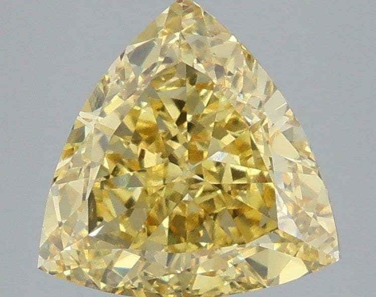 Loose Diamond - TRIANGULAR 3.58ct Fancy Vivid Yellow VS1: Loose Diamond - TRIANGULAR 3.58ct Fancy Vivid Yellow VS1 Source: This is a real non-mined Diamond that has been grown in a lab Shape: TRIANGULAR Carats: 3.58 Color: Fancy Vivid Yellow Certification: I