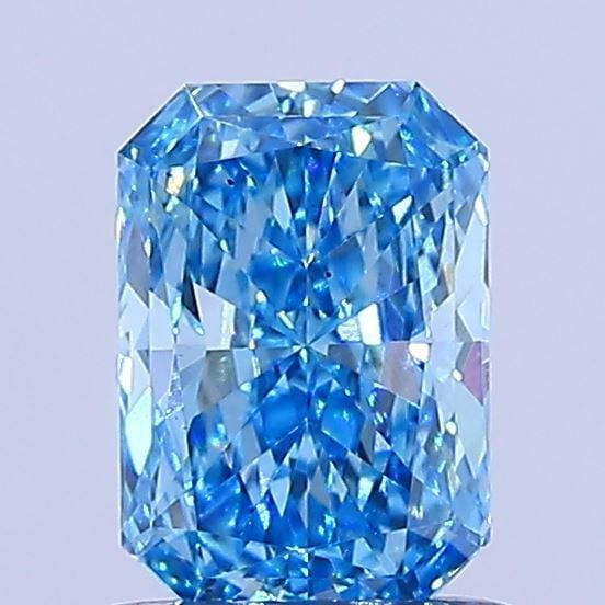 Loose Diamond - RADIANT 1.02ct Fancy Vivid Blue VS2: Loose Diamond - RADIANT 1.02ct Fancy Vivid Blue VS2 Source: This is a real non-mined Diamond that has been grown in a lab Shape: RADIANT Carats: 1.02 Color: Fancy Vivid Blue Certification: NONE Video: