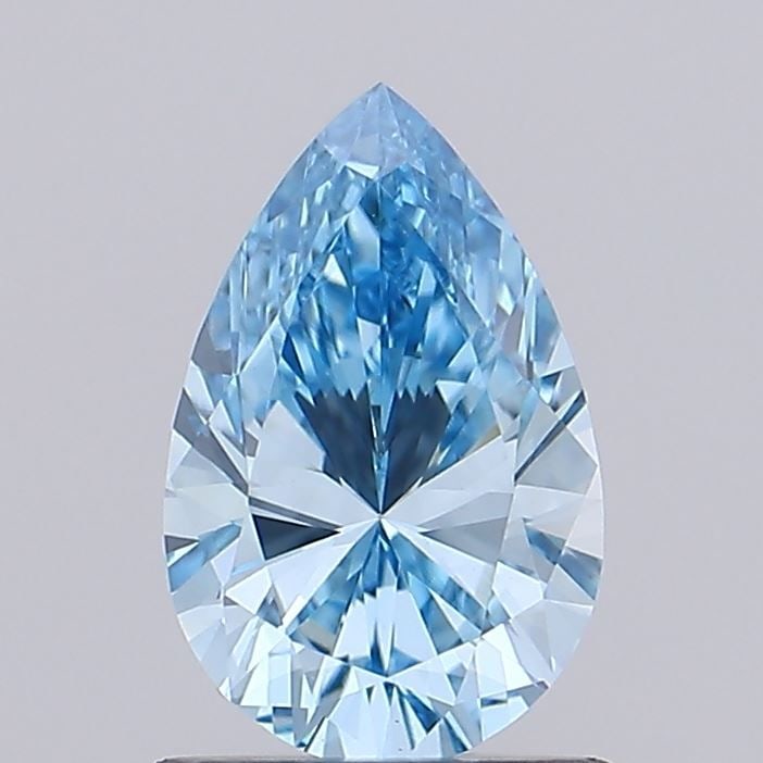Loose Diamond - PEAR 0.97ct Fancy Vivid Blue VVS2: Loose Diamond - PEAR 0.97ct Fancy Vivid Blue VVS2 Source: This is a real non-mined Diamond that has been grown in a lab Shape: PEAR Carats: 0.97 Color: Fancy Vivid Blue Certification: IGI Video: