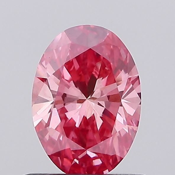 Loose Diamond - OVAL 0.5ct Fancy Vivid Pink VS1: Loose Diamond - OVAL 0.5ct Fancy Vivid Pink VS1 Source: This is a real non-mined Diamond that has been grown in a lab Shape: OVAL Carats: 0.5 Color: Fancy Vivid Pink Certification: NONE Video: