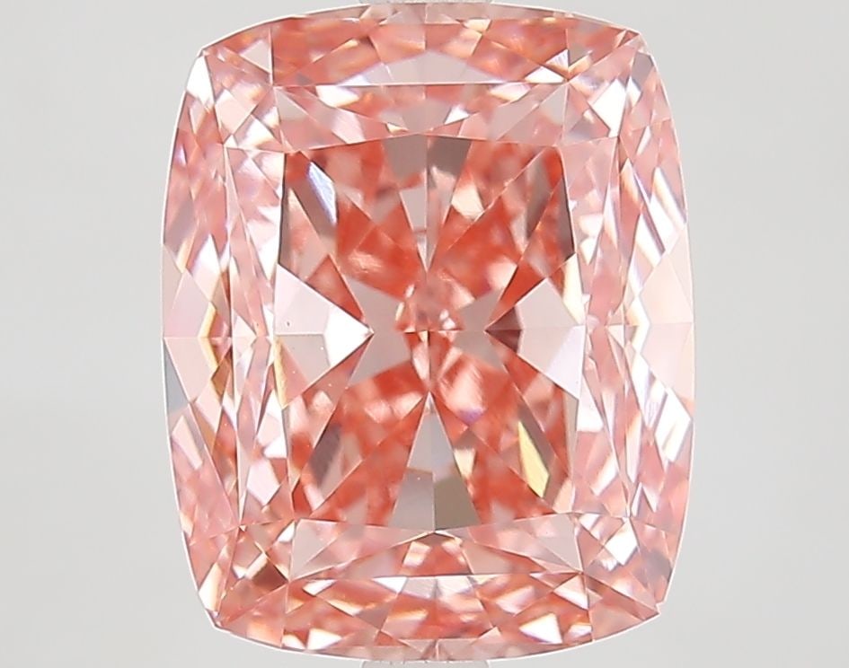 Loose Diamond - CUSHION MODIFIED 5.02ct Fancy Vivid Pink VVS2: Loose Diamond - CUSHION MODIFIED 5.02ct Fancy Vivid Pink VVS2 Source: This is a real non-mined Diamond that has been grown in a lab Shape: CUSHION MODIFIED Carats: 5.02 Color: Fancy Vivid Pink Certifi