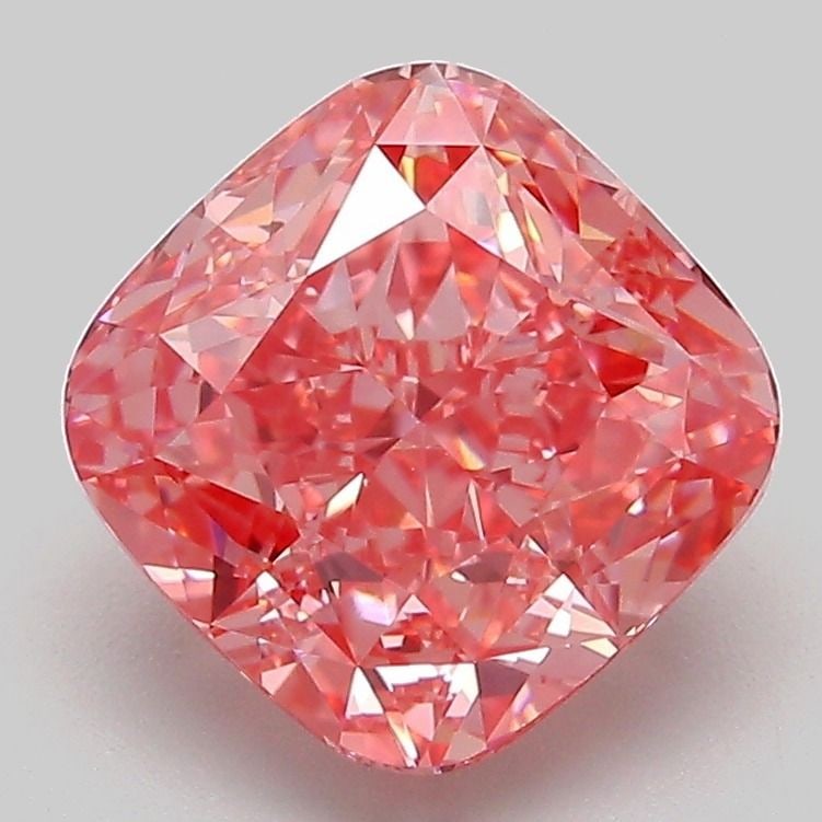 Loose Diamond - CUSHION MODIFIED 3.04ct Fancy Vivid Pink VVS2: Loose Diamond - CUSHION MODIFIED 3.04ct Fancy Vivid Pink VVS2 Source: This is a real non-mined Diamond that has been grown in a lab Shape: CUSHION MODIFIED Carats: 3.04 Color: Fancy Vivid Pink Certifi