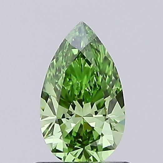 Loose Diamond - PEAR 0.76ct Fancy Vivid Green VVS2: Loose Diamond - PEAR 0.76ct Fancy Vivid Green VVS2 Source: This is a real non-mined Diamond that has been grown in a lab Shape: PEAR Carats: 0.76 Color: Fancy Vivid Green Certification: IGI Video: