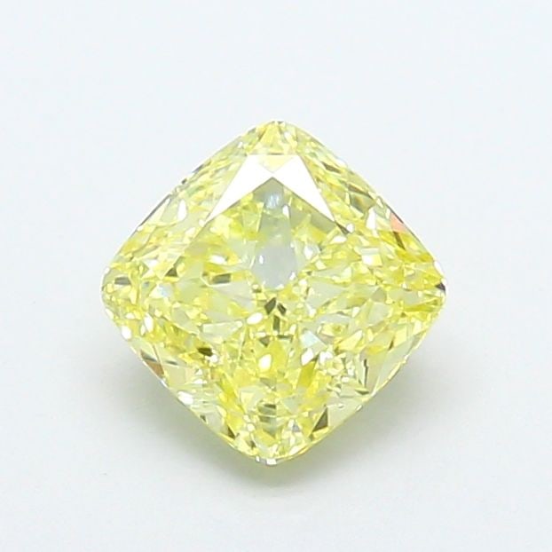 Loose Diamond - CUSHION MODIFIED 1.27ct Fancy Yellow VVS2: Loose Diamond - CUSHION MODIFIED 1.27ct Fancy Yellow VVS2 Source: This is a real non-mined Diamond that has been grown in a lab Shape: CUSHION MODIFIED Carats: 1.27 Color: Fancy Yellow Certification: 