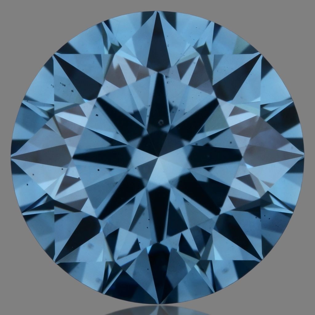Ideal Loose Diamond - ROUND 1.68ct Fancy Vivid Blue VS1: Ideal Loose Diamond - ROUND 1.68ct Fancy Vivid Blue VS1 Source: This is a real non-mined Diamond that has been grown in a lab Shape: ROUND Carats: 1.68 Color: Fancy Vivid Blue Certification: IGI Video