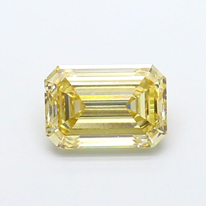 Loose Diamond - EMERALD 1.48ct Fancy Yellow VS1: Loose Diamond - EMERALD 1.48ct Fancy Yellow VS1 Source: This is a real non-mined Diamond that has been grown in a lab Shape: EMERALD Carats: 1.48 Color: Fancy Yellow Certification: IGI Video: