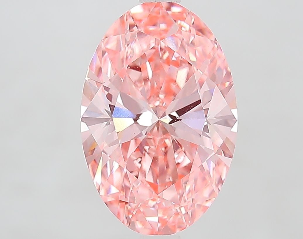 Loose Diamond - OVAL 2.92ct Fancy Vivid Pink VVS2: Loose Diamond - OVAL 2.92ct Fancy Vivid Pink VVS2 Source: This is a real non-mined Diamond that has been grown in a lab Shape: OVAL Carats: 2.92 Color: Fancy Vivid Pink Certification: IGI Video: