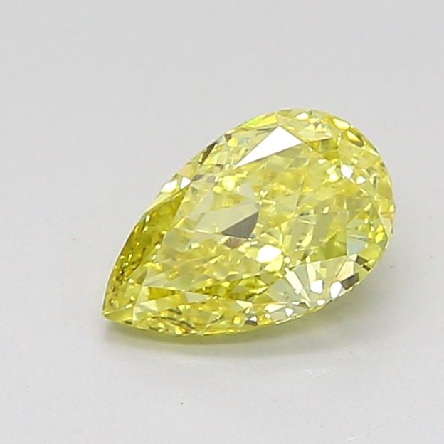 Loose Diamond - PEAR 0.78ct Fancy Intense Yellow VS1: Loose Diamond - PEAR 0.78ct Fancy Intense Yellow VS1 Source: This is a real non-mined Diamond that has been grown in a lab Shape: PEAR Carats: 0.78 Color: Fancy Intense Yellow Certification: IGI Video