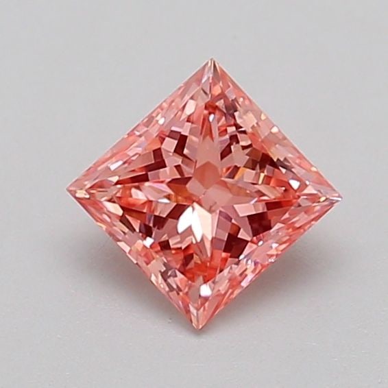 Loose Diamond - PRINCESS 0.63ct Fancy Vivid Pink VS1: Loose Diamond - PRINCESS 0.63ct Fancy Vivid Pink VS1 Source: This is a real non-mined Diamond that has been grown in a lab Shape: PRINCESS Carats: 0.63 Color: Fancy Vivid Pink Certification: IGI Video