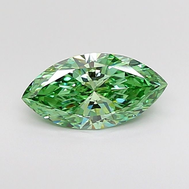 Loose Diamond - MARQUISE 1.36ct Fancy Vivid Green VS1: Loose Diamond - MARQUISE 1.36ct Fancy Vivid Green VS1 Source: This is a real non-mined Diamond that has been grown in a lab Shape: MARQUISE Carats: 1.36 Color: Fancy Vivid Green Certification: IGI Vid