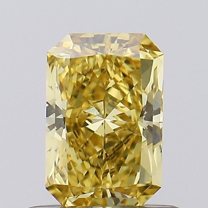 Loose Diamond - RADIANT 0.58ct Fancy Intense Yellow VS2: Loose Diamond - RADIANT 0.58ct Fancy Intense Yellow VS2 Source: This is a real non-mined Diamond that has been grown in a lab Shape: RADIANT Carats: 0.58 Color: Fancy Intense Yellow Certification: IGI